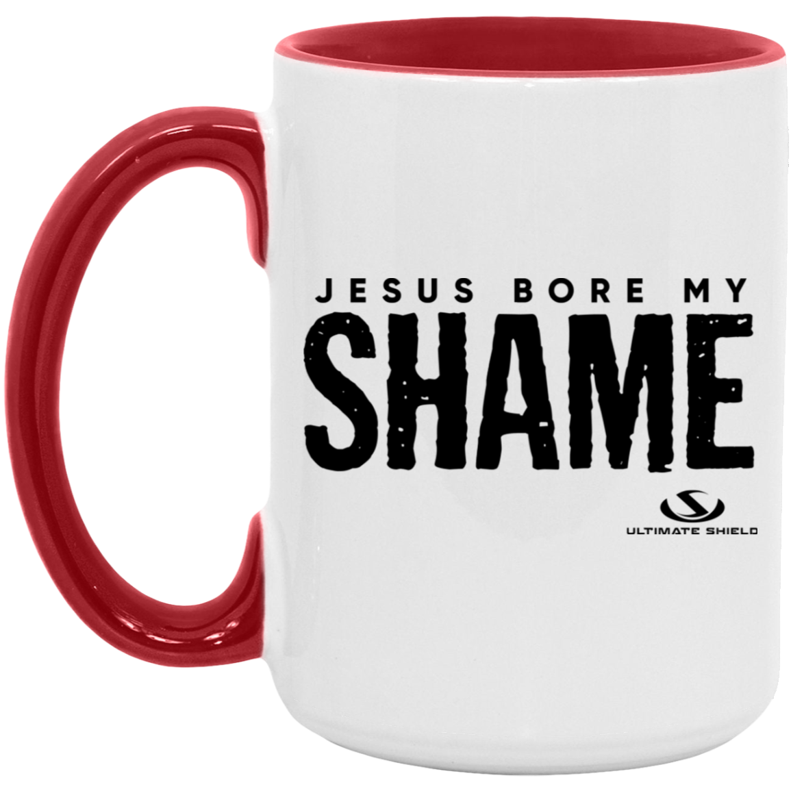 JESUS BORE MY SHAME 15oz. Accent Mug