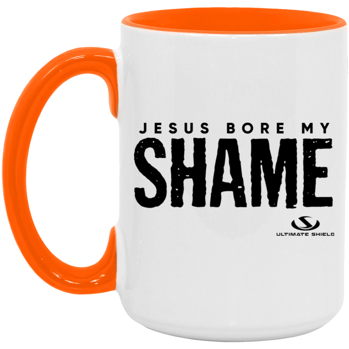 JESUS BORE MY SHAME 15oz. Accent Mug