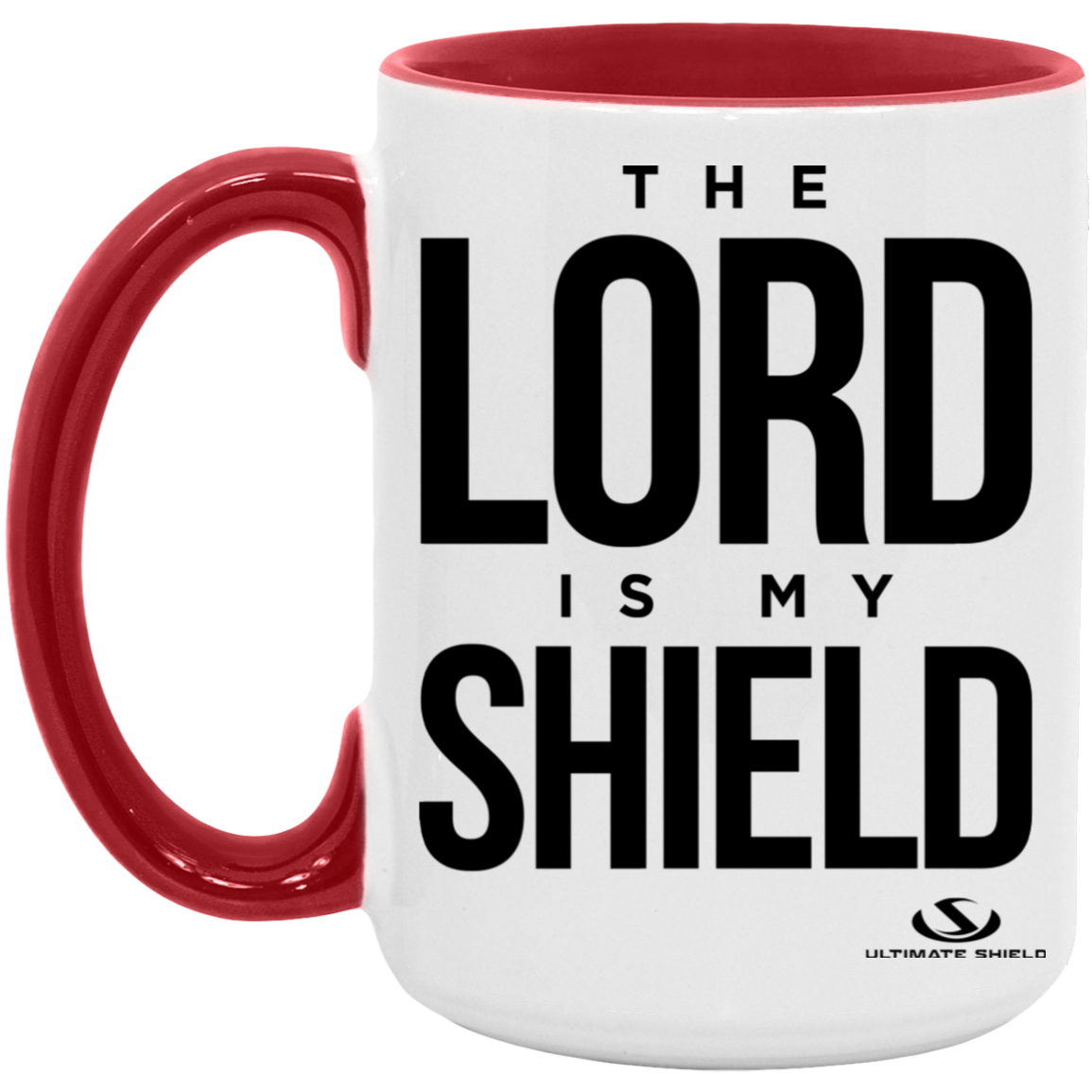 THE LORD IS MY SHIELD 15oz. Accent Mug