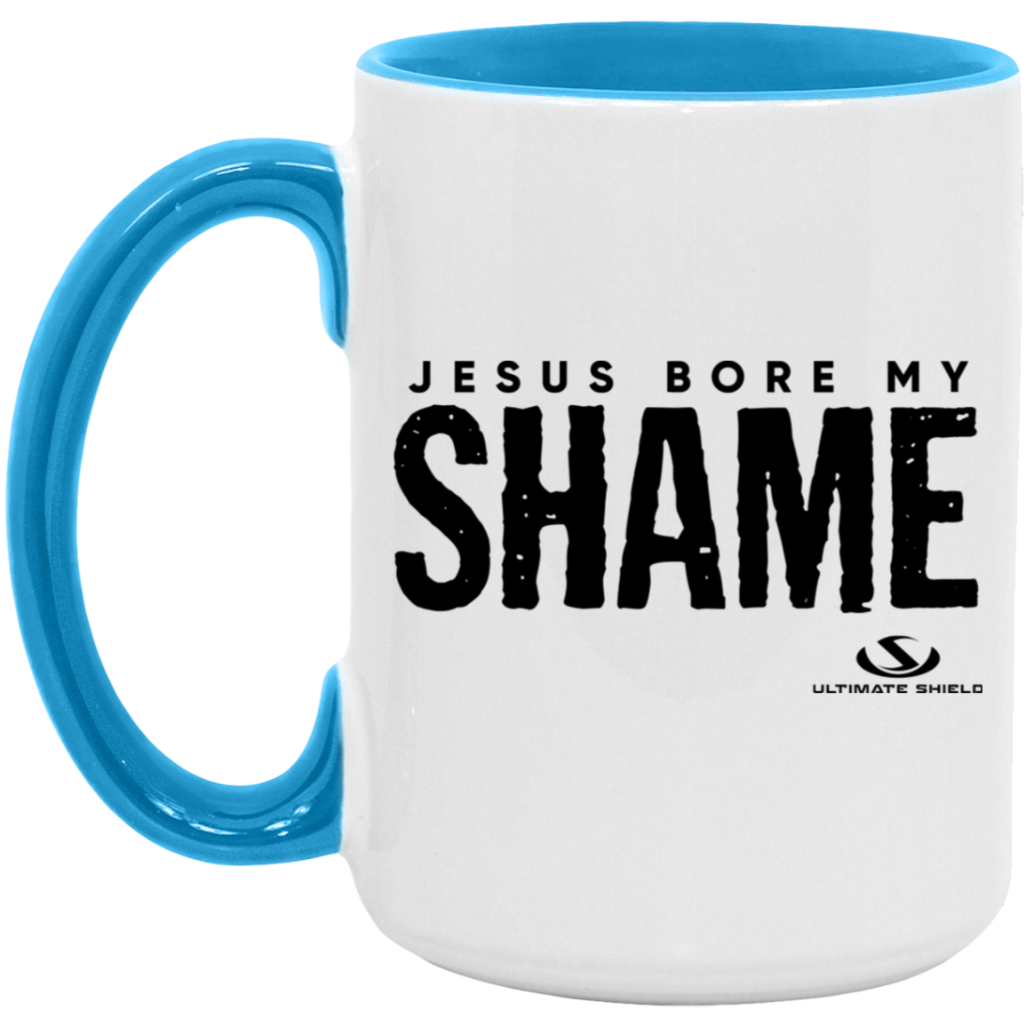 JESUS BORE MY SHAME 15oz. Accent Mug